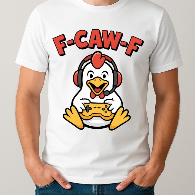 F-Caw-F Chicken Gamer Funny Graphic Japanese Meme T-Shirt (Creator Uploaded)