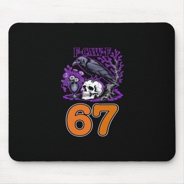 F-Caw-F Chicken Halloween Classic Funny Trendy Mouse Mat (Front)