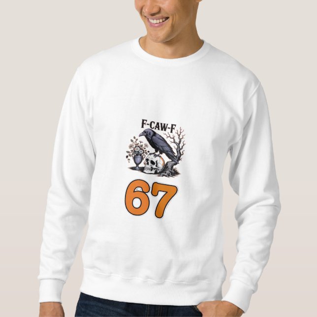 F-Caw-F Chicken Halloween Classic Sweatshirt (Front)