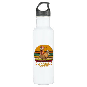 F-Caw-F Chicken Humor Essential Minimal Clean 710 Ml Water Bottle