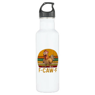 F-Caw-F Chicken Humor Essential Minimal Clean 710 Ml Water Bottle