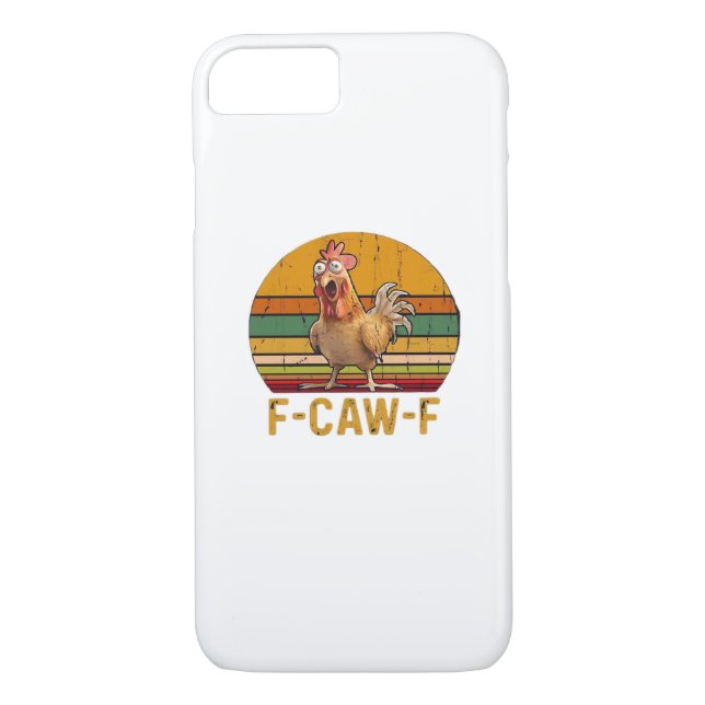 F-Caw-F Chicken Humor Essential Minimal Clean Case-Mate iPhone Case (Back)