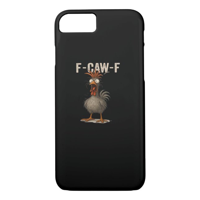 F-Caw-F Chicken Retro Classic Case-Mate iPhone Case (Back)