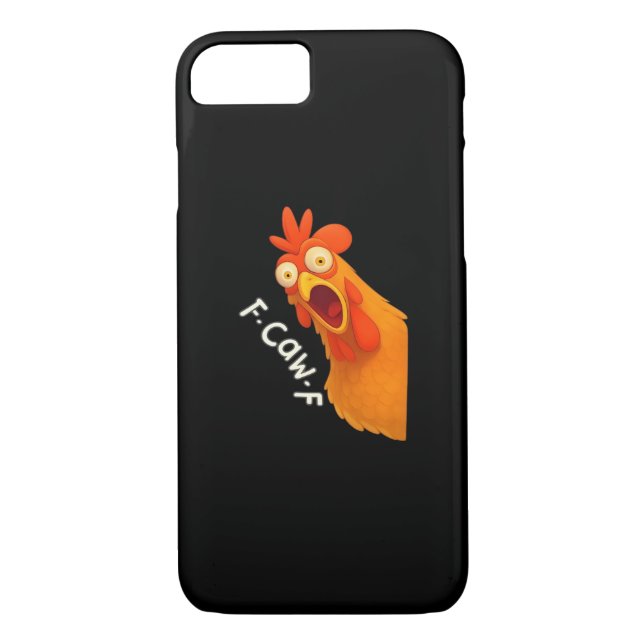 F-Caw-F Chicken Retro Classic Case-Mate iPhone Case (Back)