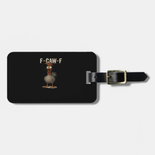 F-Caw-F Chicken Retro Classic Luggage Tag
