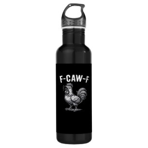 F-Caw-F Chicken Retro Graphic 710 Ml Water Bottle