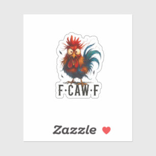 F-Caw-F Chicken Rooster Funny Meme