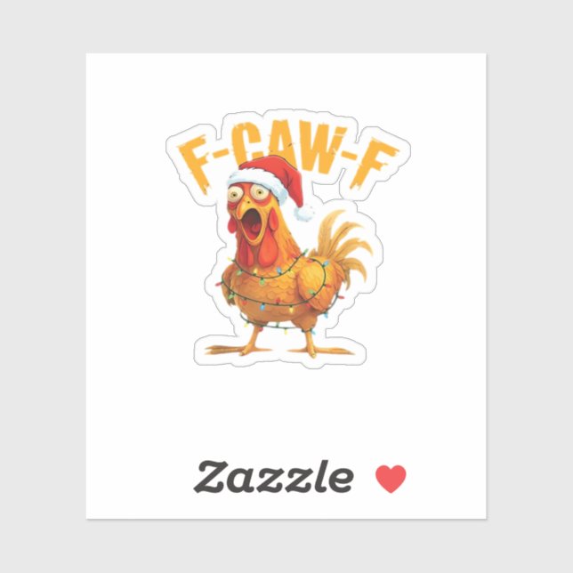 F-Caw-F Christmas Funny Chicken Christmas Essentia (Sheet)