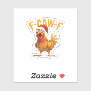 F-Caw-F Christmas Funny Chicken Christmas Essentia