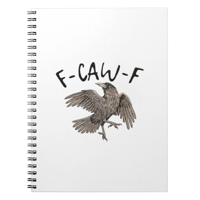 F-Caw-F Classic Aesthetic Casual Notebook (Front)