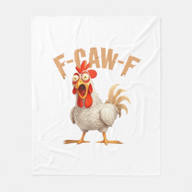 F-Caw-F Classic Aesthetic Style Fleece Blanket (Front)
