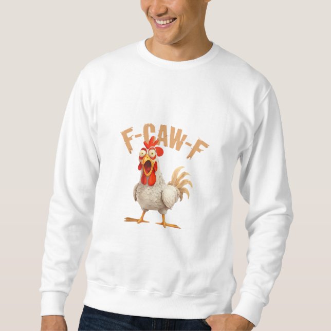 F-Caw-F Classic Aesthetic Style Sweatshirt (Front)