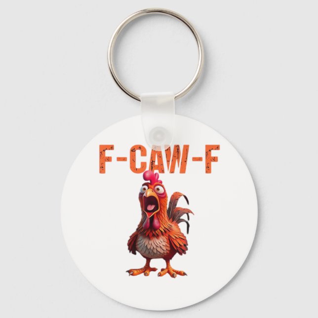 F-Caw-F Classic Basic Design Key Ring (Front)
