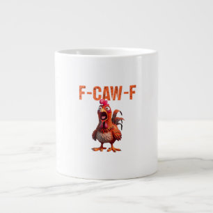 F-Caw-F Classic Basic Design Large Coffee Mug