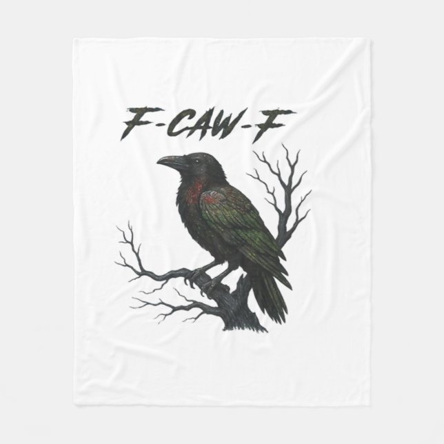 F-Caw-F Classic Cool Fleece Blanket (Front)