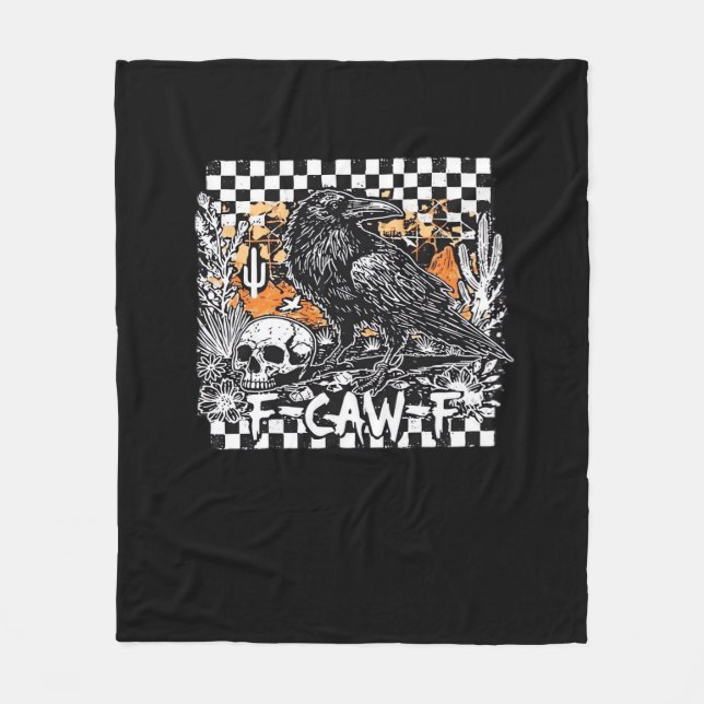 F-Caw-F Classic Cool Fleece Blanket (Front)