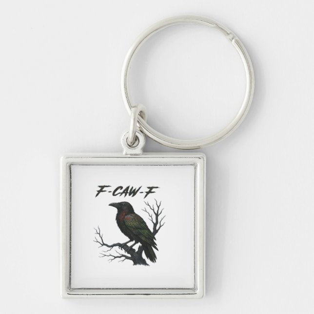 F-Caw-F Classic Cool Key Ring (Front)