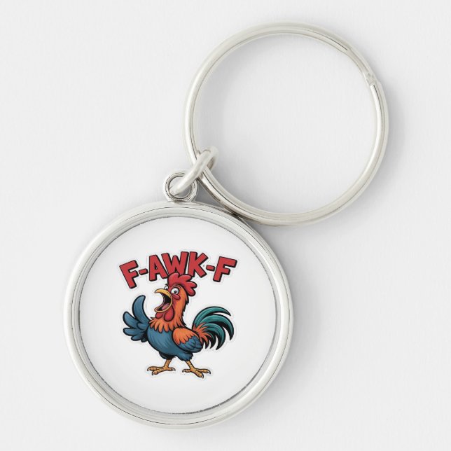F-Caw-F Classic Cool Unique Key Ring (Front)