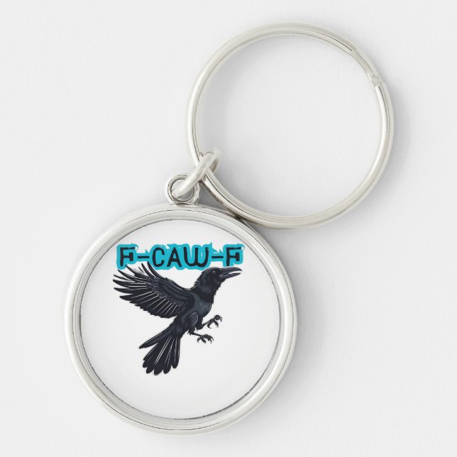 F-Caw-F Classic Creative Casual Key Ring (Front)
