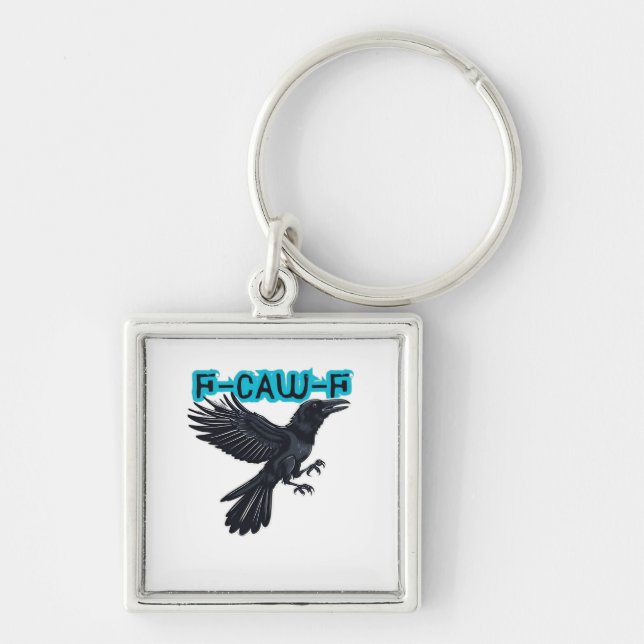 F-Caw-F Classic Creative Casual Key Ring (Front)