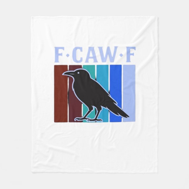 F-Caw-F Classic Creative Graphic Fleece Blanket (Front)