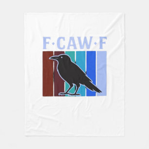 F-Caw-F Classic Creative Graphic Fleece Blanket