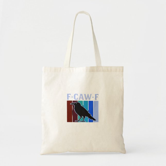 F-Caw-F Classic Creative Graphic Tote Bag (Front)