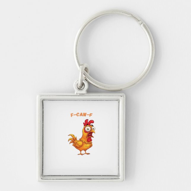 F-Caw-F Classic Funny Quote Key Ring (Front)