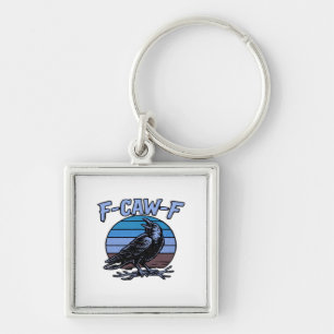 F-Caw-F Classic Funny Retro Key Ring