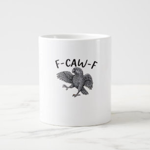 F-Caw-F Classic Minimal Clean Large Coffee Mug