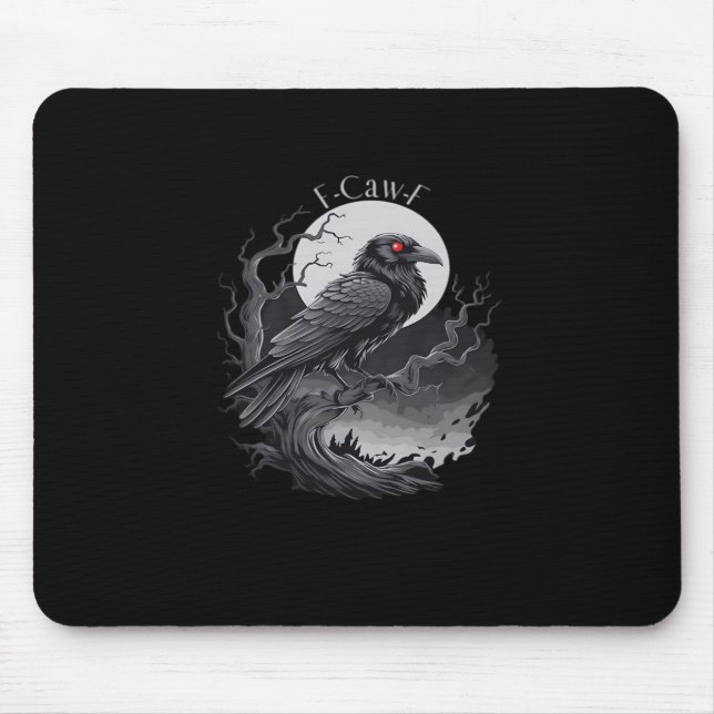 F-Caw-F Classic Minimal Clean Mouse Mat (Front)