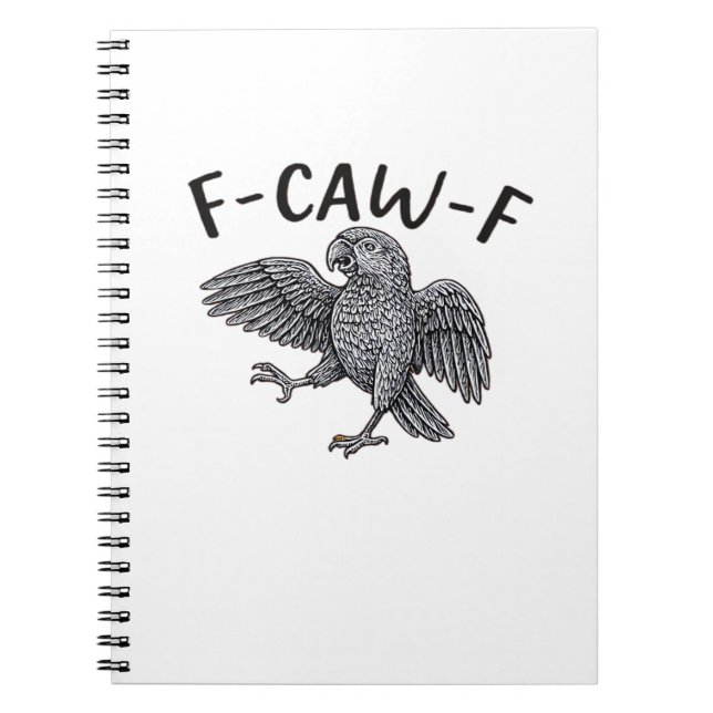 F-Caw-F Classic Minimal Clean Notebook (Front)