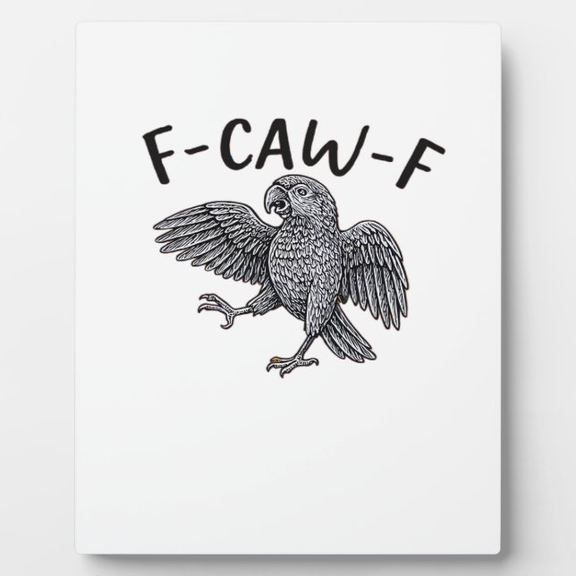 F-Caw-F Classic Minimal Clean Plaque (Front)