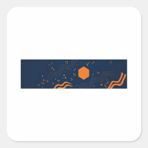 F-Caw-F Classic Minimal Clean Square Sticker