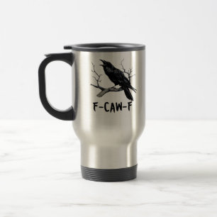 F-Caw-F Classic Minimal Clean Travel Mug