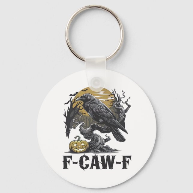F-Caw-F Classic Minimal Design Key Ring (Front)