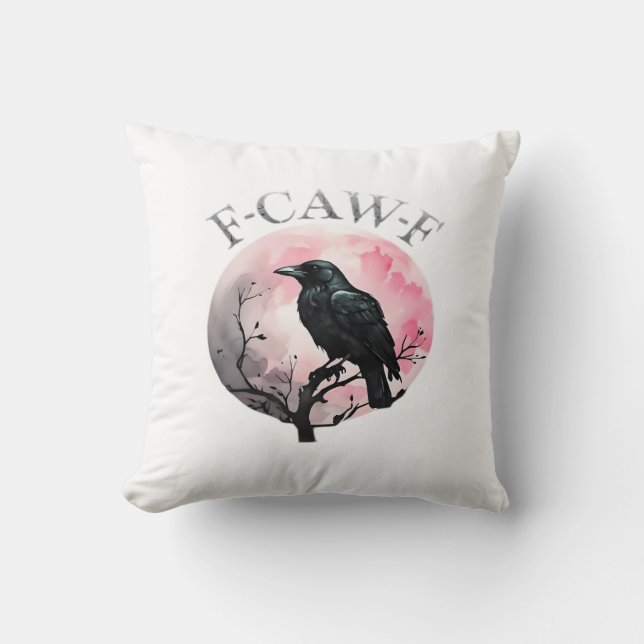 F-Caw-F Classic Retro Cool Cushion (Front)