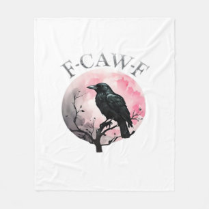 F-Caw-F Classic Retro Cool Fleece Blanket