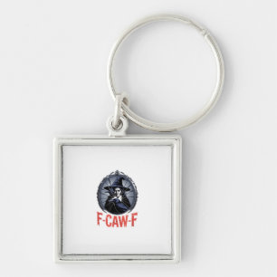 F-Caw-F Classic Retro Graphic Key Ring