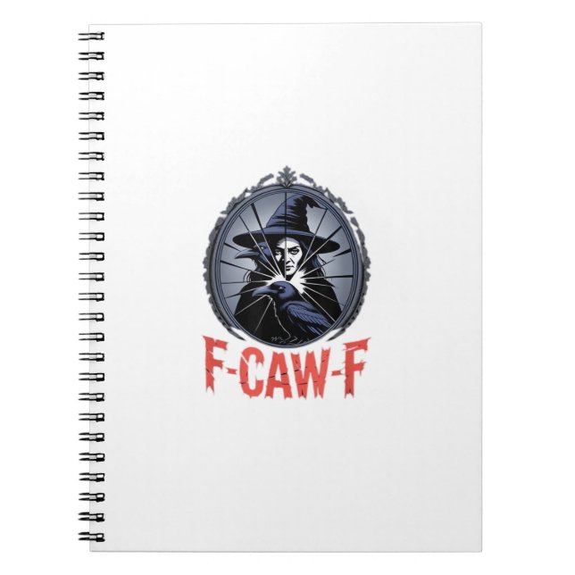 F-Caw-F Classic Retro Graphic Notebook (Front)