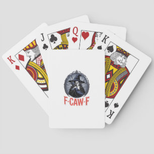 F-Caw-F Classic Retro Graphic Playing Cards