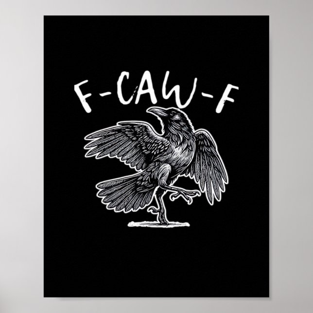 F-Caw-F Classic Retro Poster (Front)