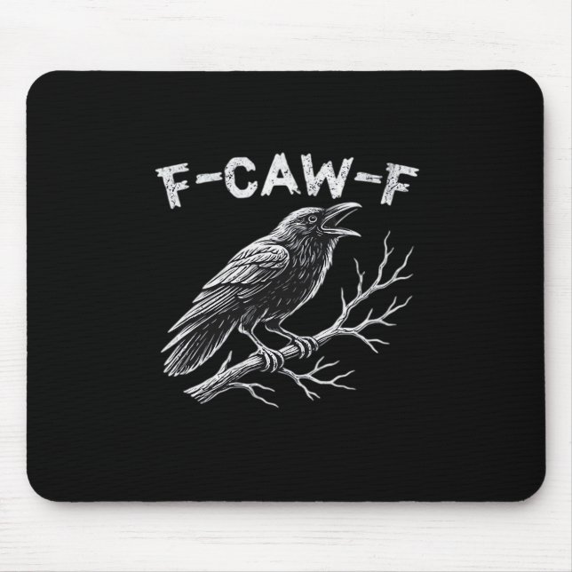 F-Caw-F Classic Retro Style Mouse Mat (Front)