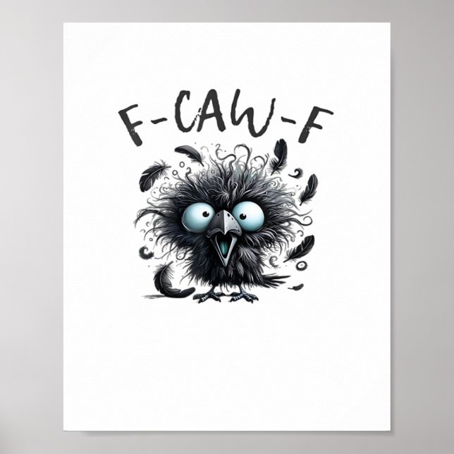 F-Caw-F Classic Retro Style Poster (Front)