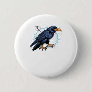 F-Caw-F Classic Simple Clean 6 Cm Round Badge