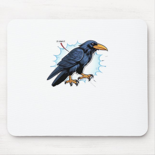 F-Caw-F Classic Simple Clean Mouse Mat (Front)