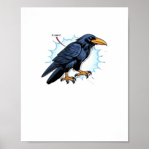 F-Caw-F Classic Simple Clean Poster