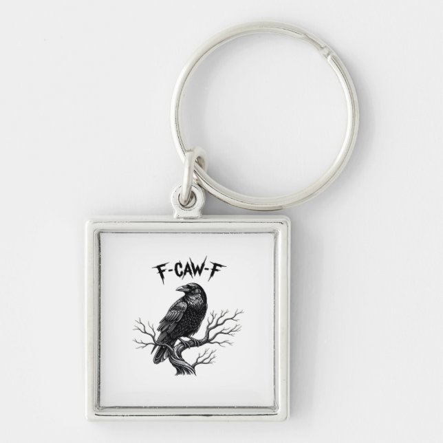 F-Caw-F Classic Trendy Style Key Ring (Front)