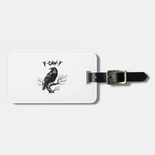 F-Caw-F Classic Trendy Style Luggage Tag (Front Horizontal)