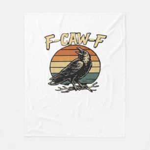 F-Caw-F Classic Vintage Art Fleece Blanket